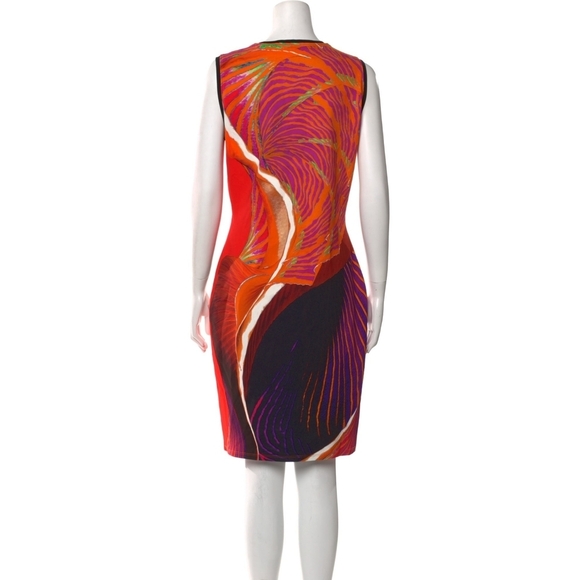 Roberto Cavalli Printed Knee-Length Sheath Dress – Size XL (EUC) - Picture 3 of 4